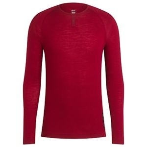 Rapha Men's Merino Base Layer | Long Sleeve | Dark Red | Small